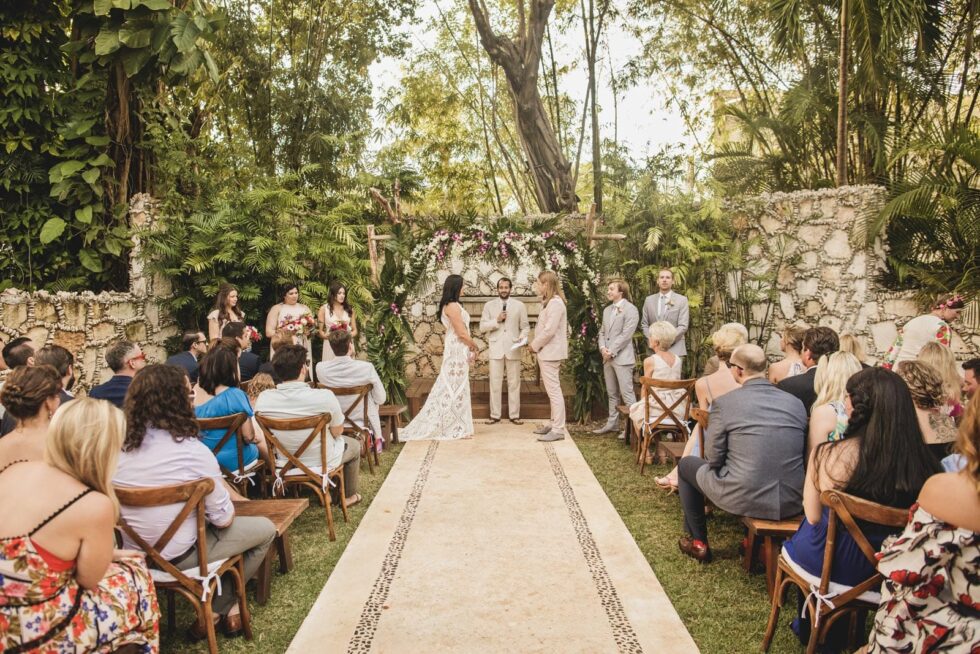 Garden & Terrace Wedding Photos in Zihuatanejo