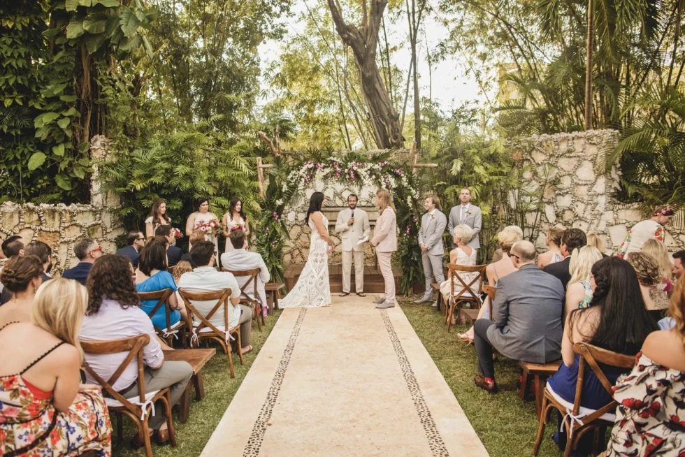 Garden & Terrace Wedding Photos in Zihuatanejo